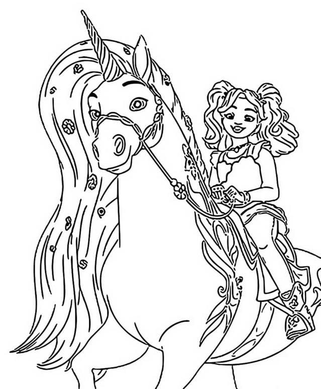 Print Unicorn Academy coloring page