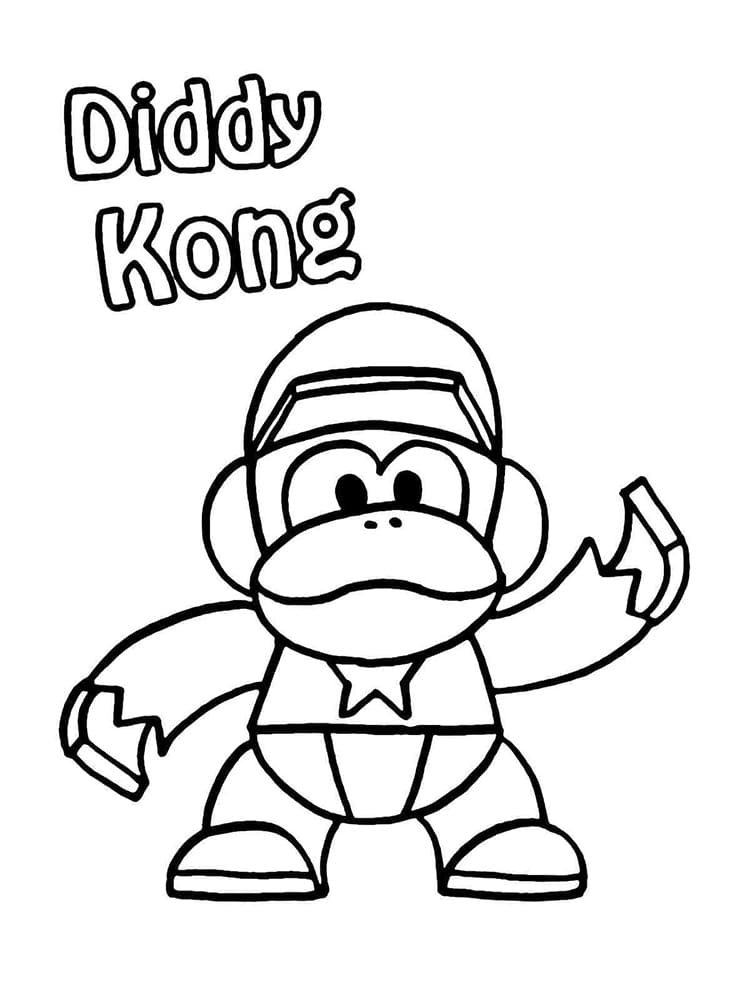 Printable Diddy Kong