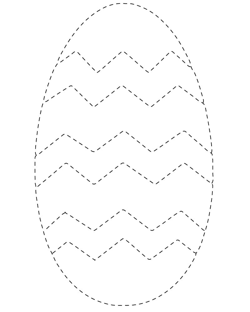 Printable Easter Egg Tracing Free