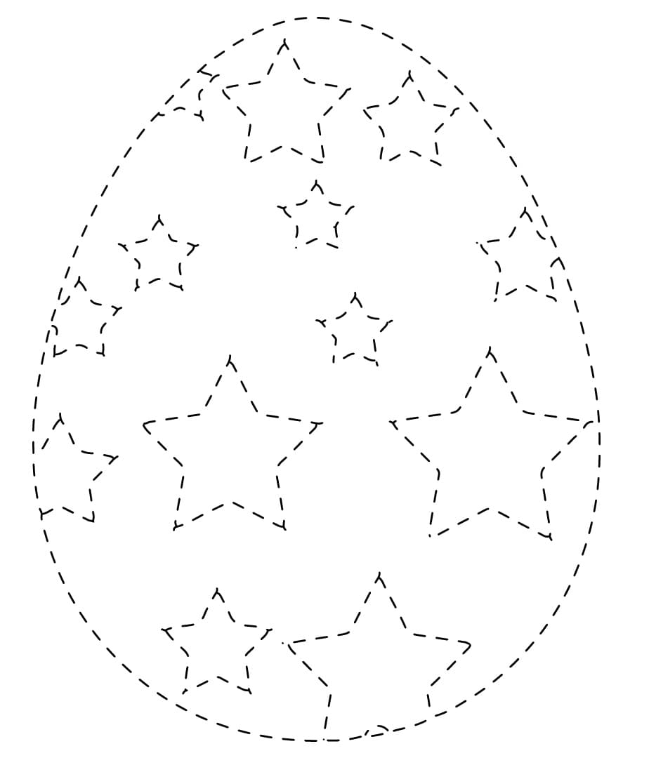 Printable Easter Egg Tracing Worksheet