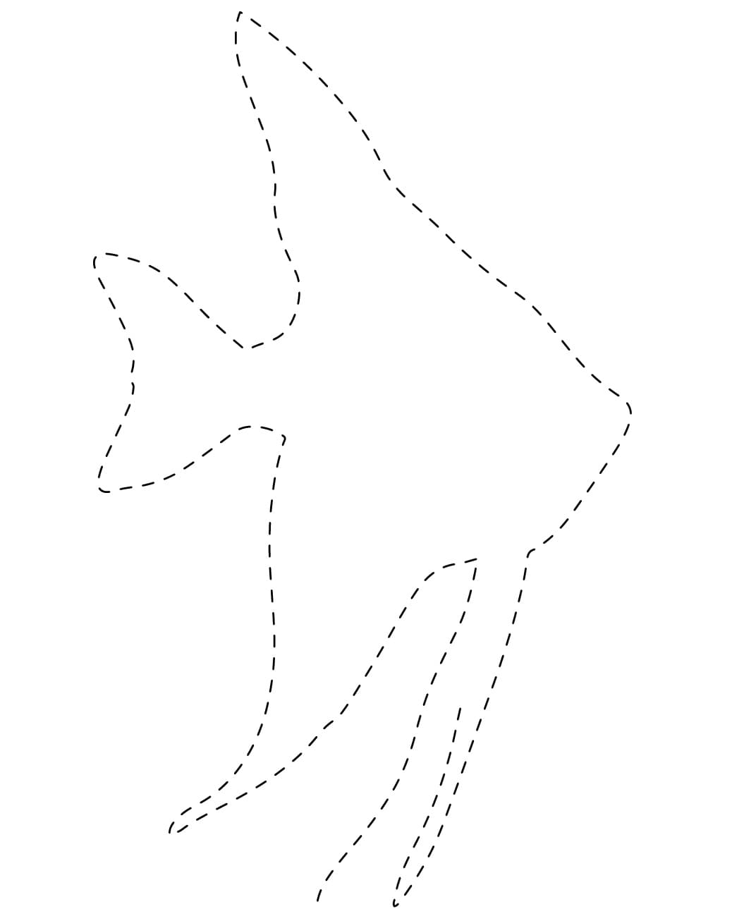 Printable Fish Tracing Sheet coloring page