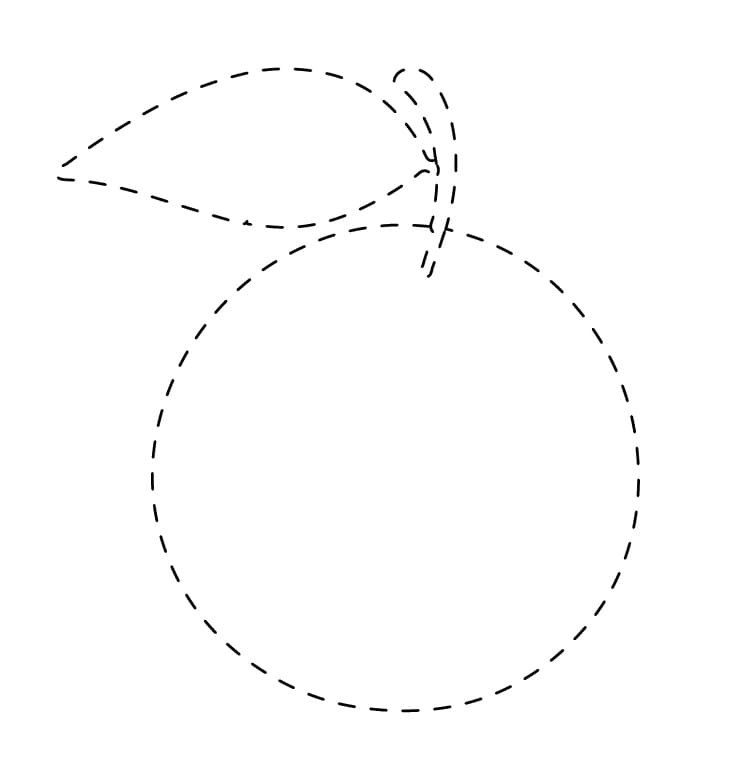 Printable Orange Tracing