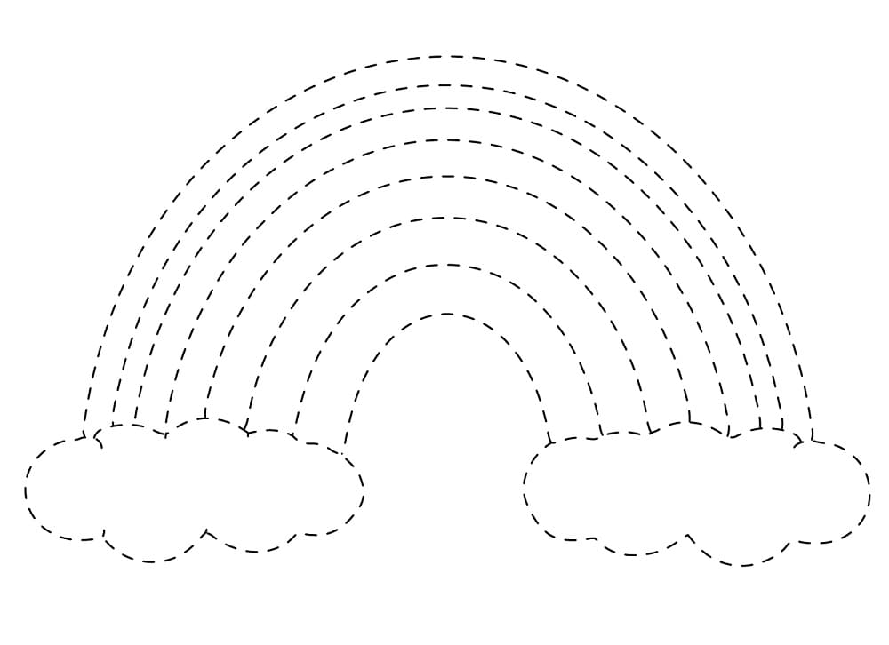 Printable Rainbow Tracing