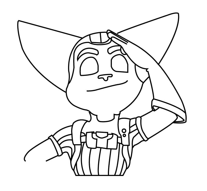 Printable Ratchet and Clank For Kids coloring page