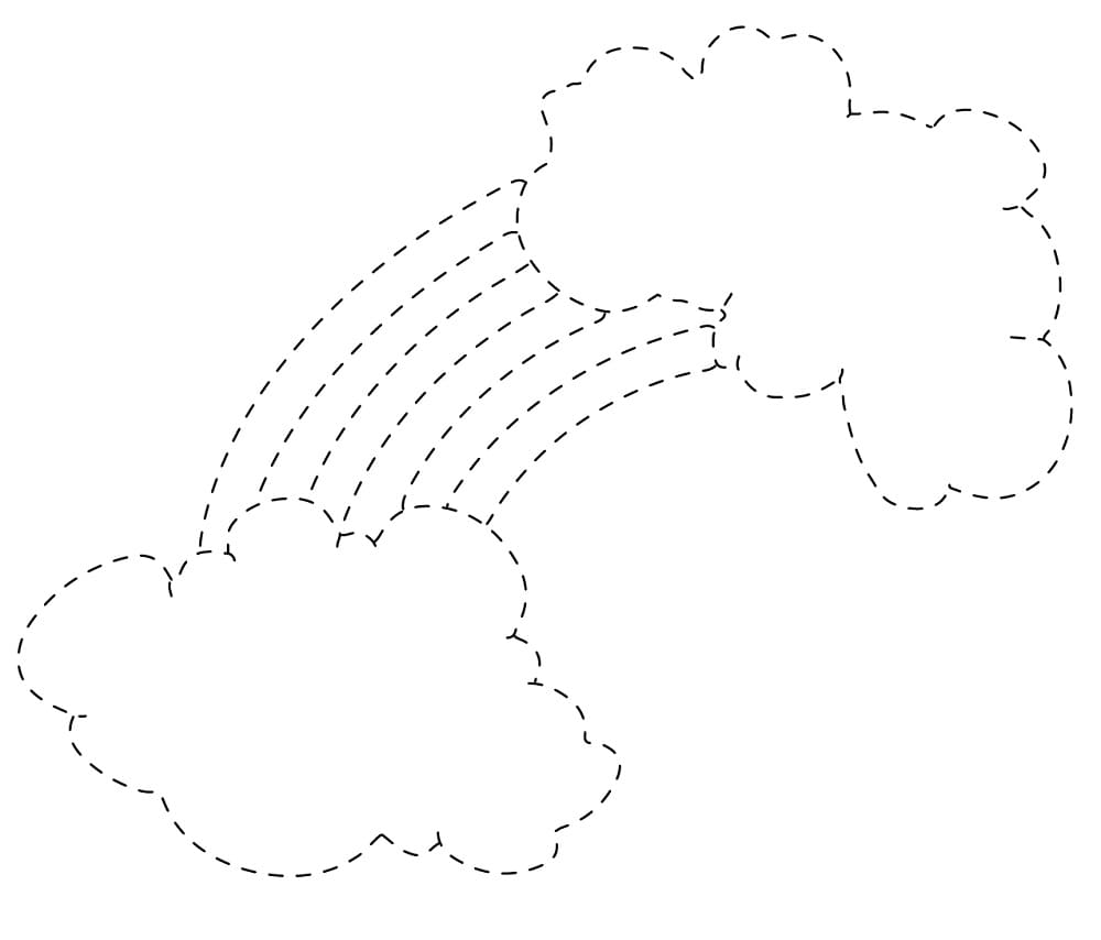 Rainbow Tracing Worksheet