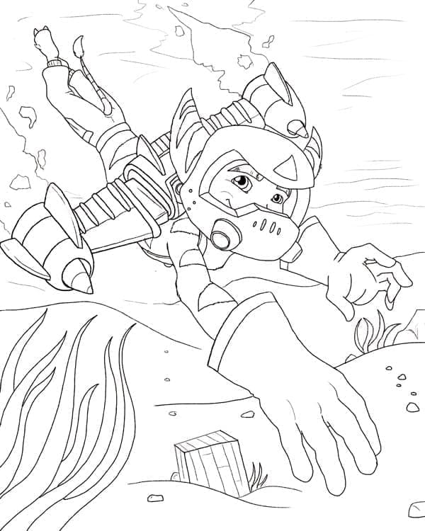 Ratchet and Clank For Children coloring page