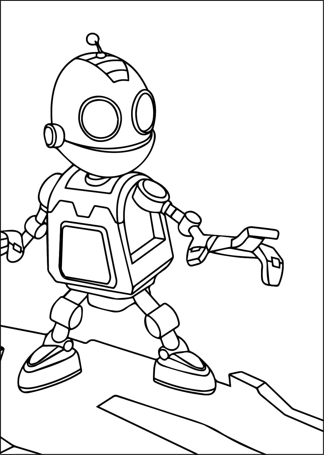 Ratchet and Clank Free Print For Kids coloring page