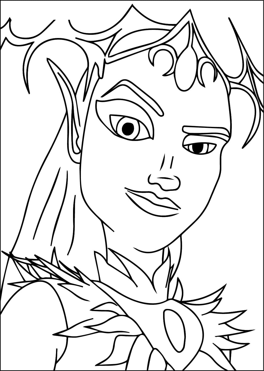 Ravenzella from Unicorn Academy coloring page