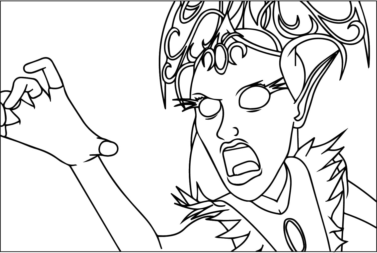 Ravenzella Unicorn Academy coloring page