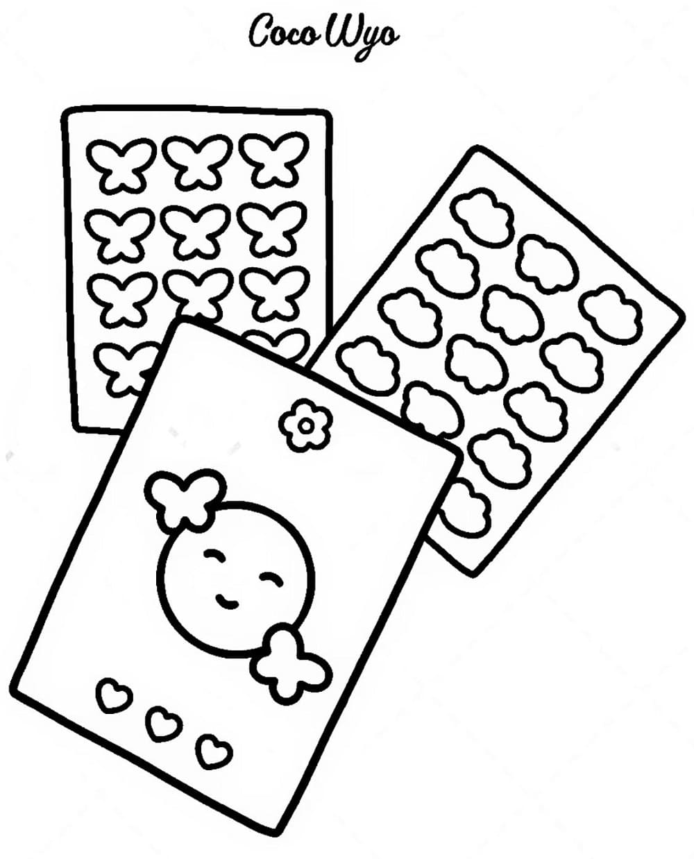 Simple Coco Wyo coloring page