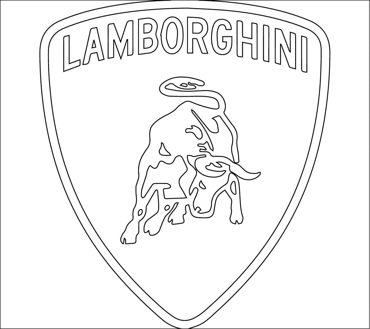 Simple Lamborghini Logo