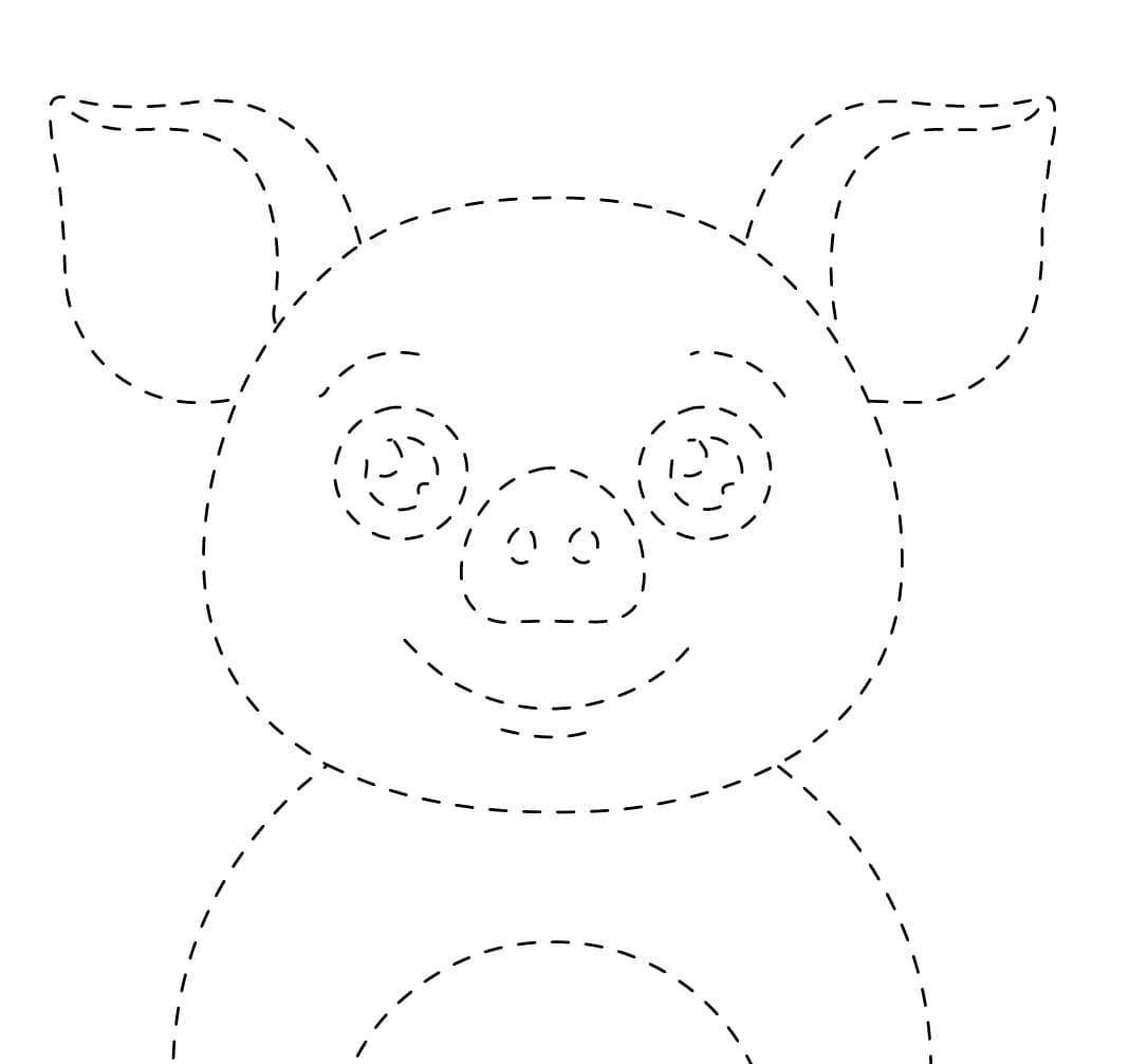 Smiling Pig Tracing