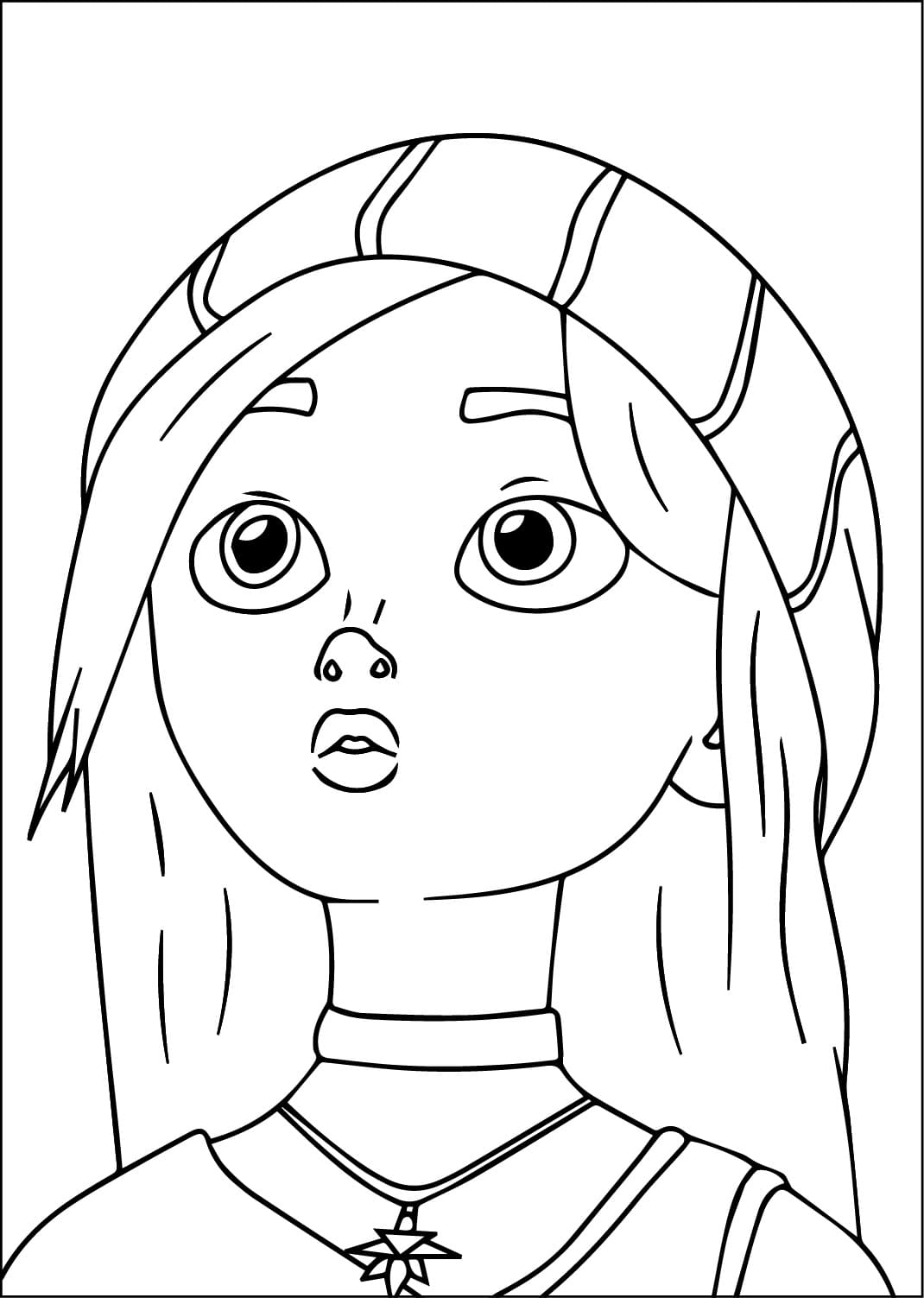 Sophia from Unicorn Academy coloring page