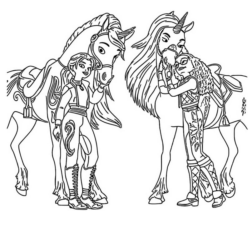 Unicorn Academy for Free coloring page