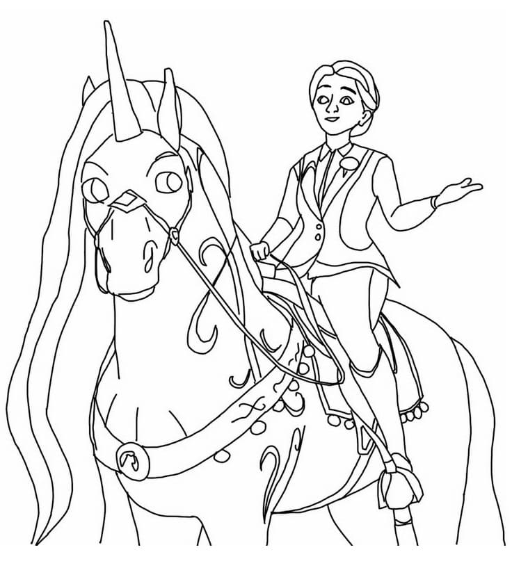 Unicorn Academy Free Printable coloring page