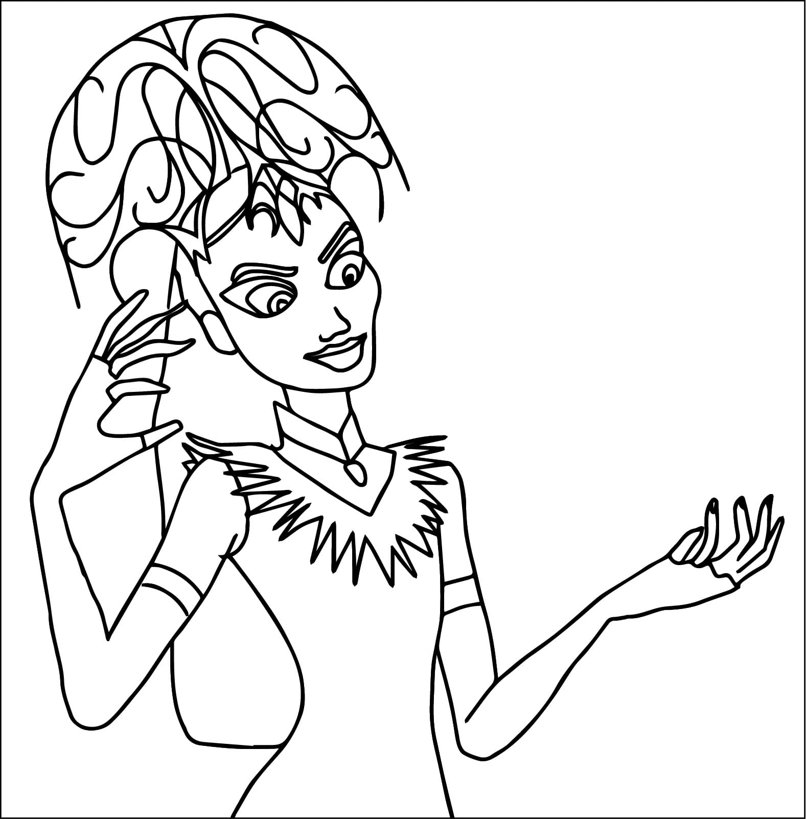 Unicorn Academy Ravenzella coloring page