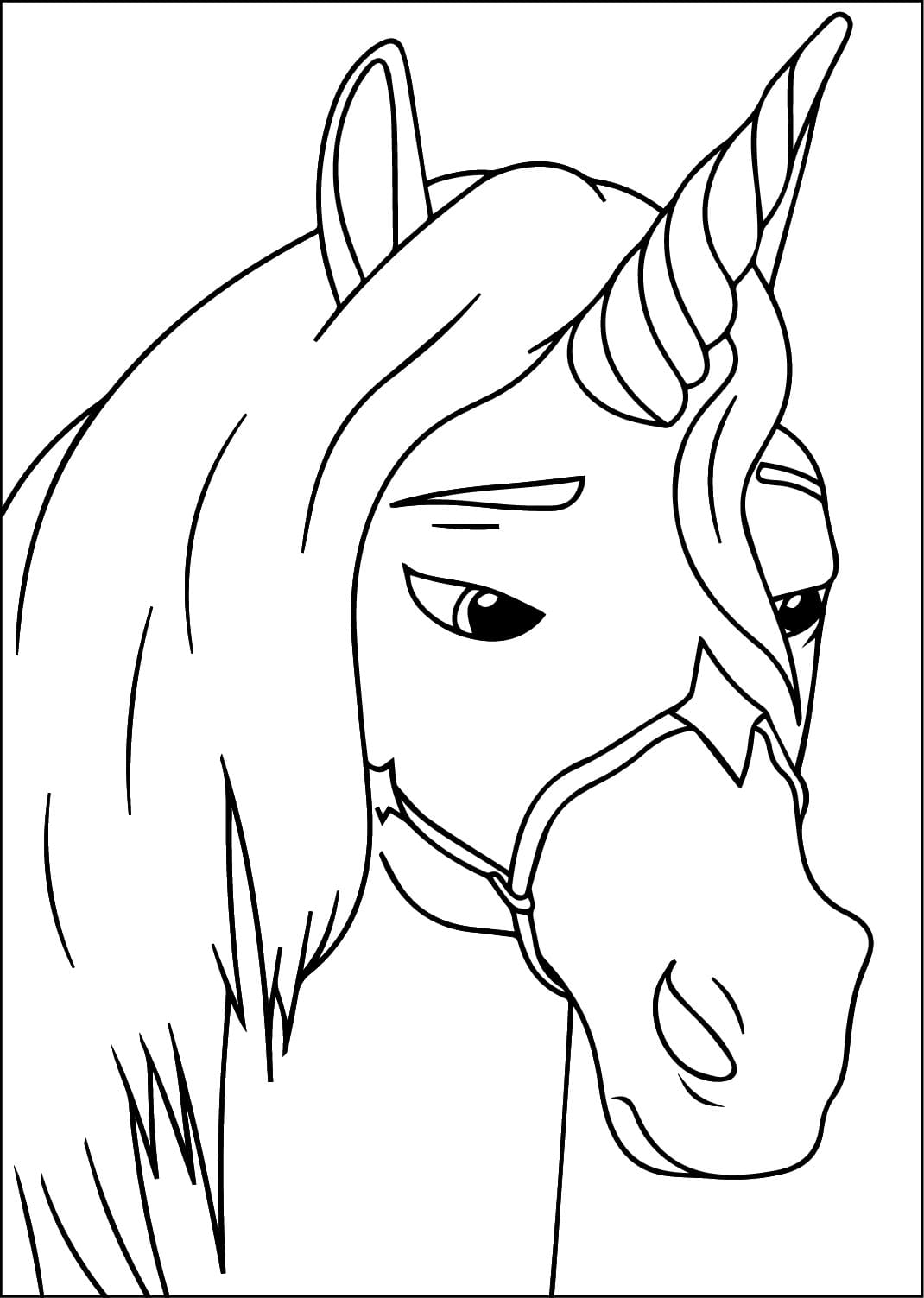 Wildstar from Unicorn Academy coloring page