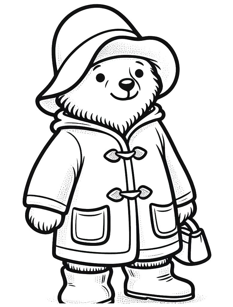 Paddington coloring pages