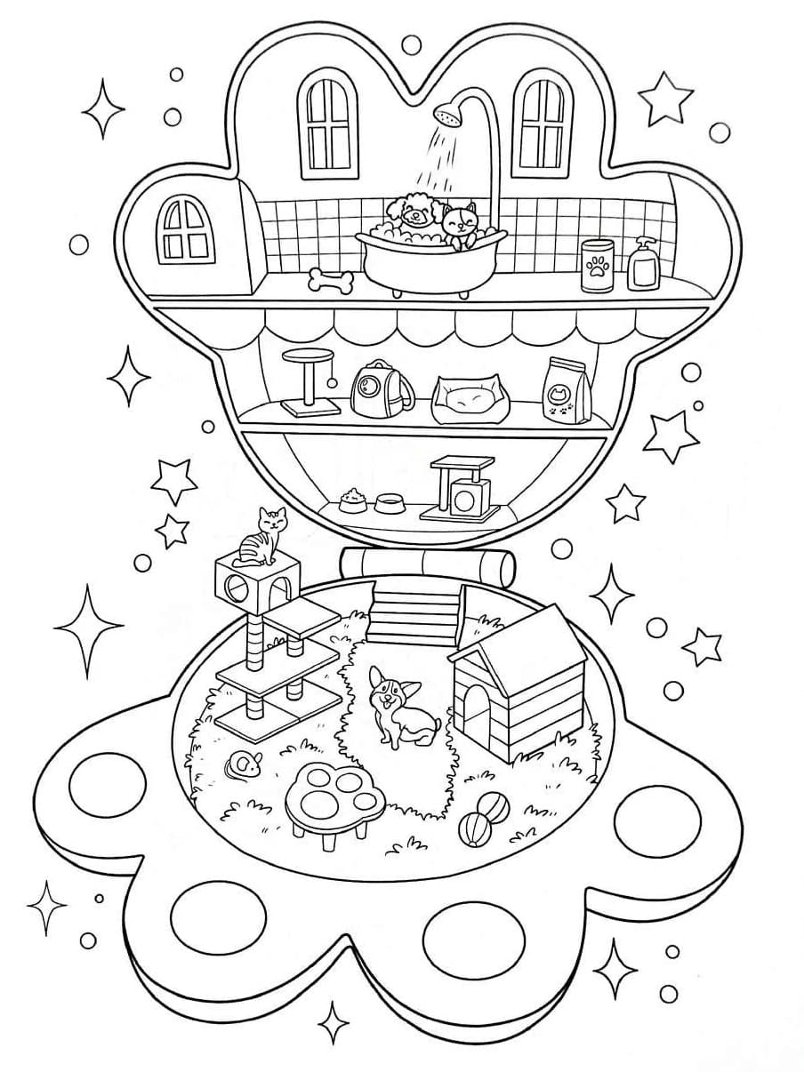 Amazing Pocket World coloring page