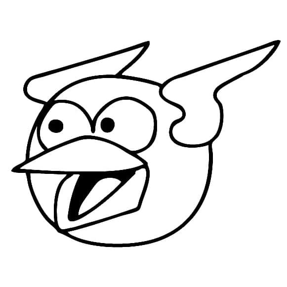 Angry Birds Space Free coloring page