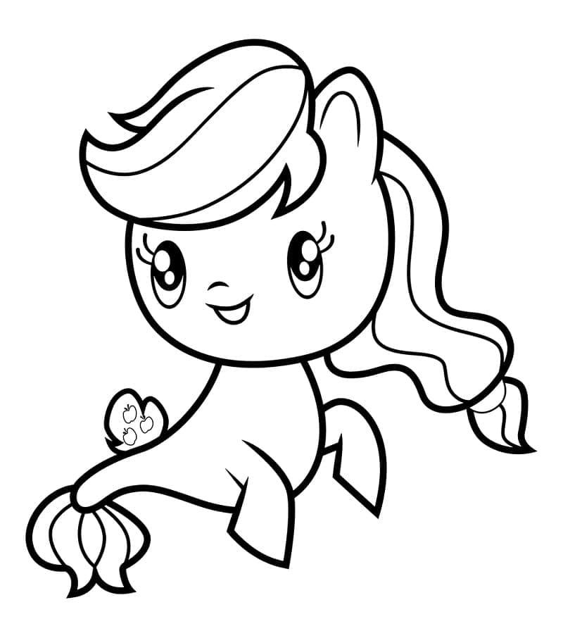 Applejack Cutie Mark Crew coloring page