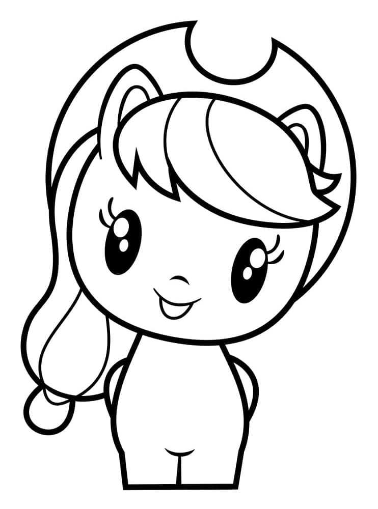 Applejack from Cutie Mark Crew coloring page