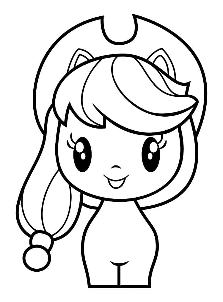 Applejack in Cutie Mark Crew coloring page