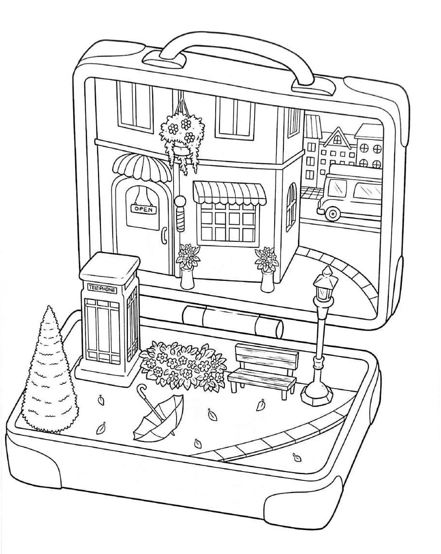 Awesome Pocket World coloring page