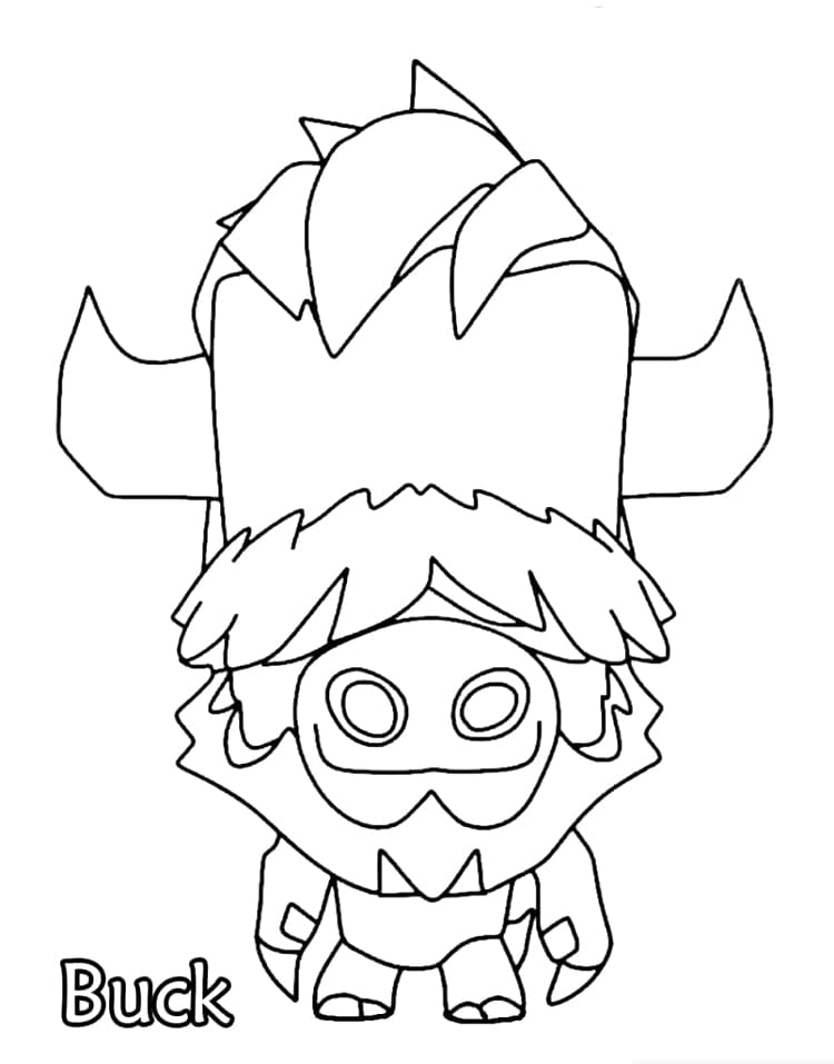 Buck from Zooba coloring page