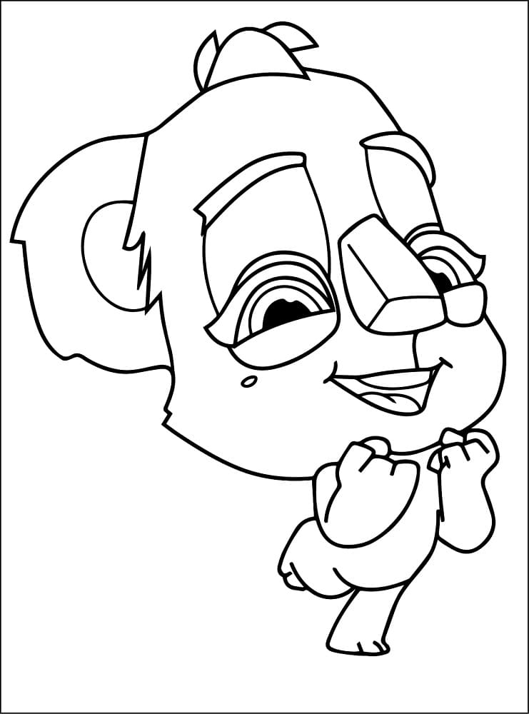 Caly from Zooba coloring page