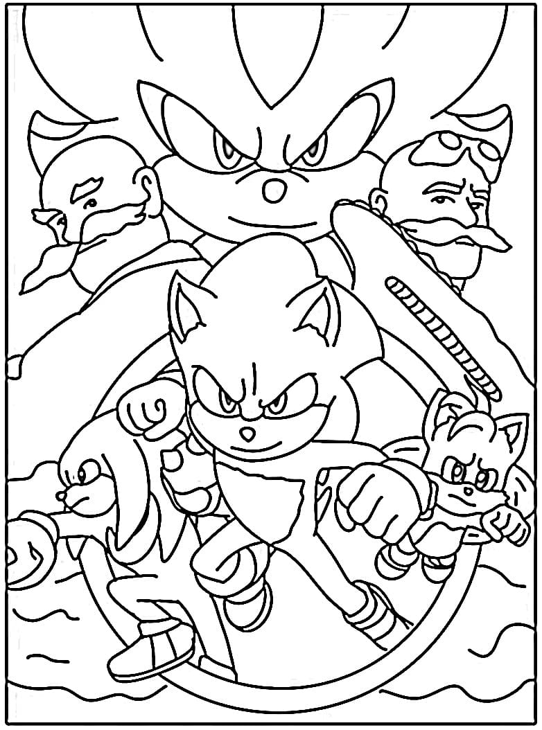 Sonic the Hedgehog 3 coloring pages