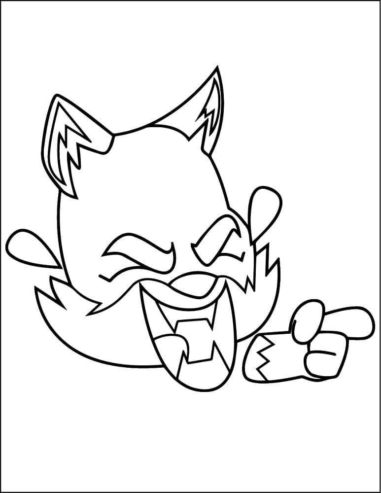 Cheeky Nix from Zooba coloring page