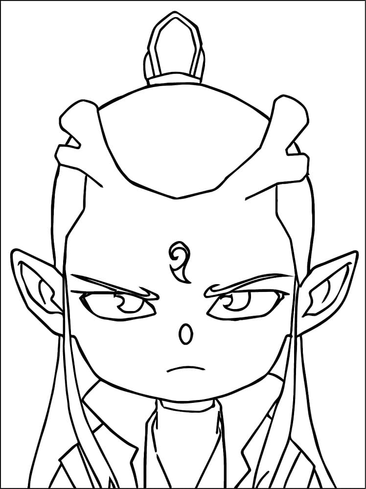 Chibi Ao Bing coloring page