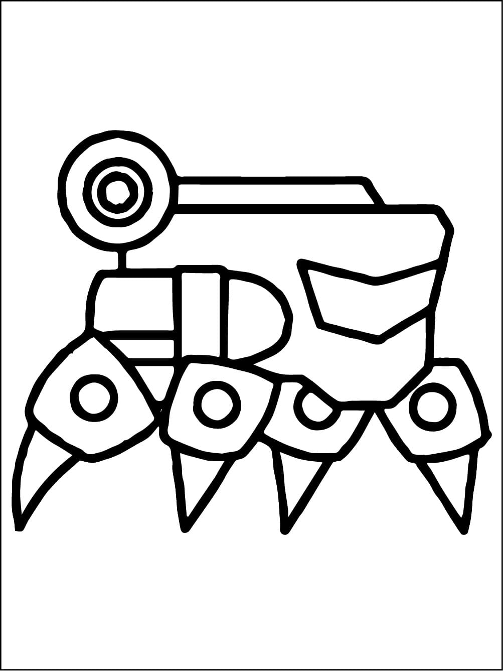 Cool Geometry Dash coloring page