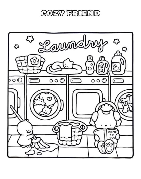 Cozy Friend to Print coloring page