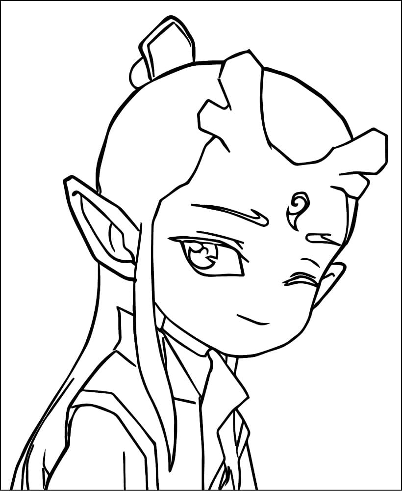 Cute Ao Bing coloring page