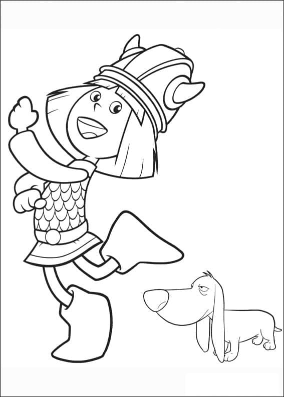 Vicky the Viking coloring pages