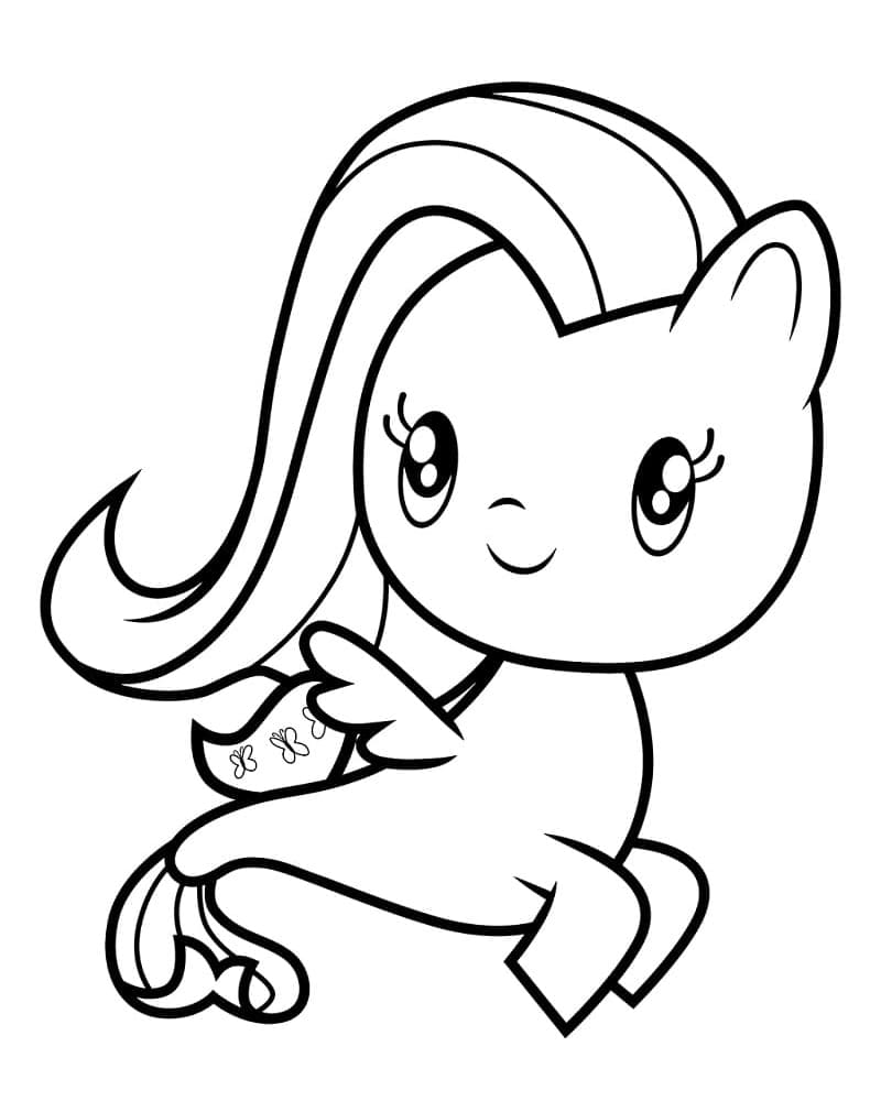 Cutie Mark Crew Fluttershy coloring page