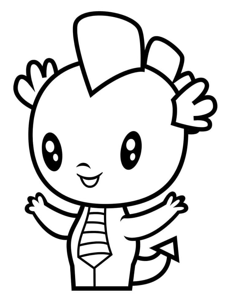 Dragon Spike Cutie Mark Crew coloring page