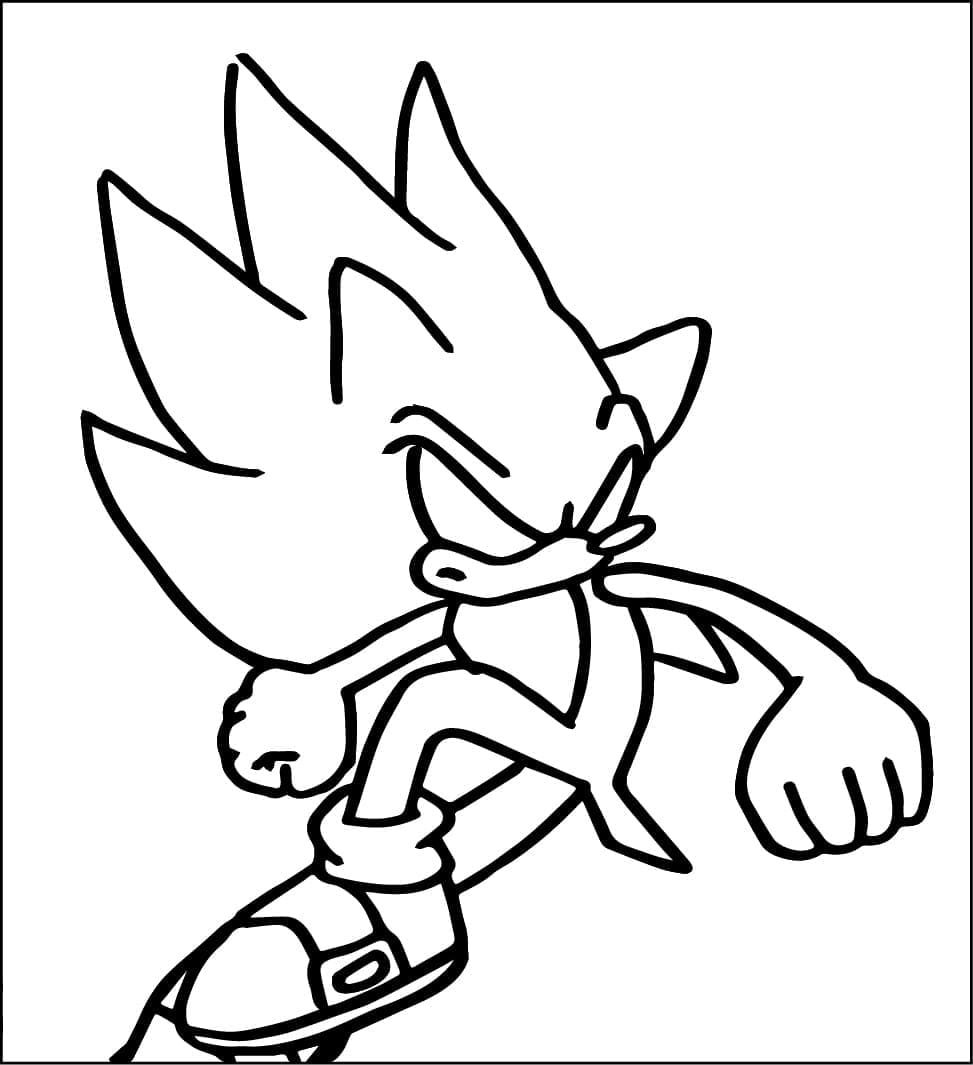 Drawing of Dark Sonic