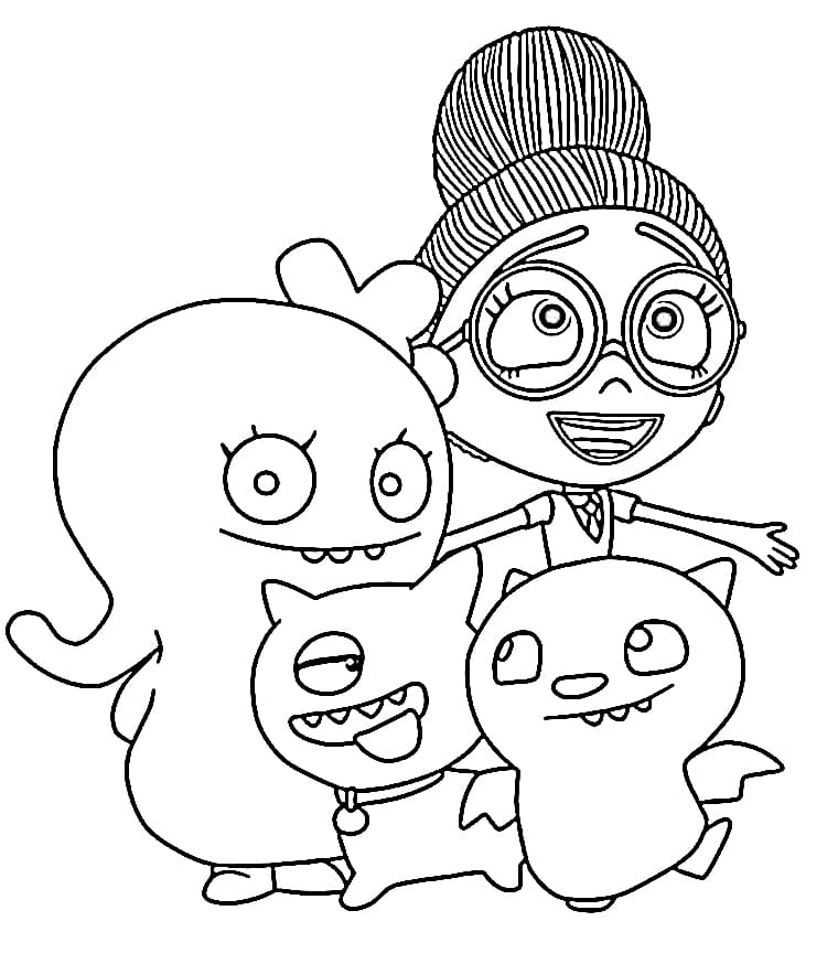 Drawing of UglyDolls