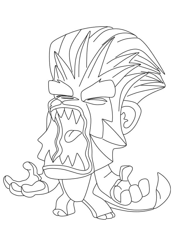 Duke Zooba coloring page