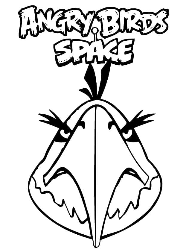 Eagle Angry Birds Space coloring page