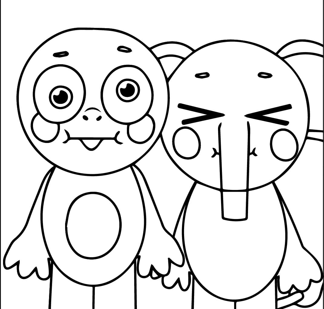 Frank and Ethan Abgerny Incredibox coloring page