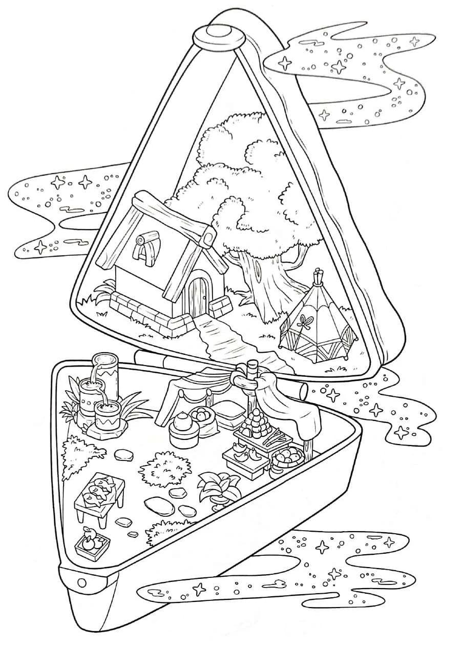 Free Drawing of Pocket World coloring page