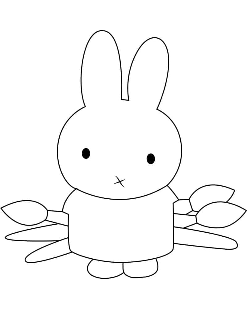 Free Miffy coloring page