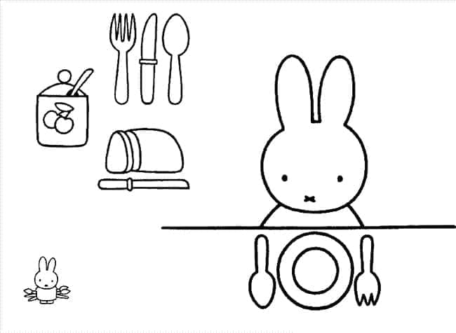 Free Printable Miffy Image coloring page