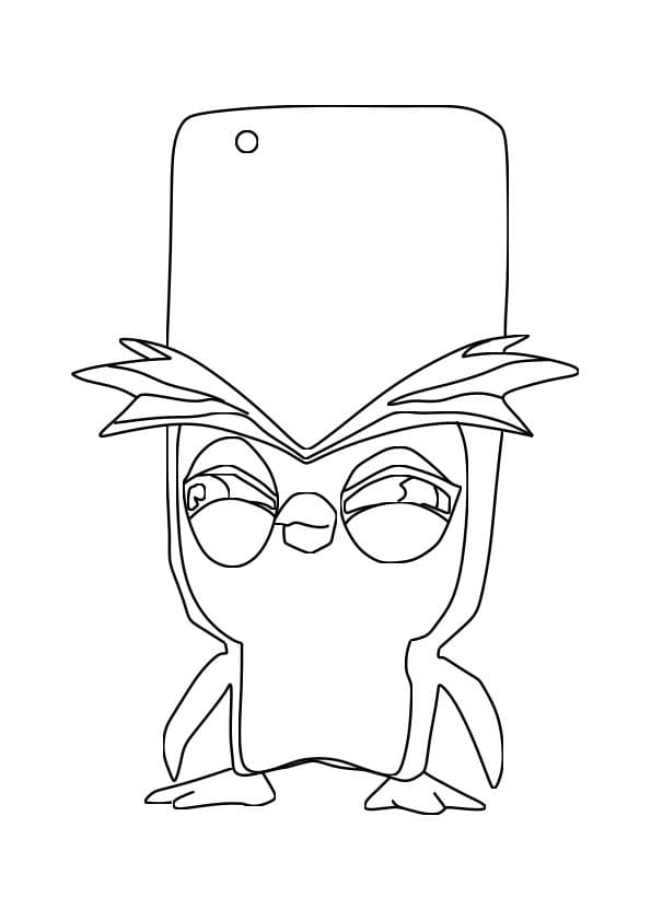 Fuzzy Penguin from Zooba coloring page