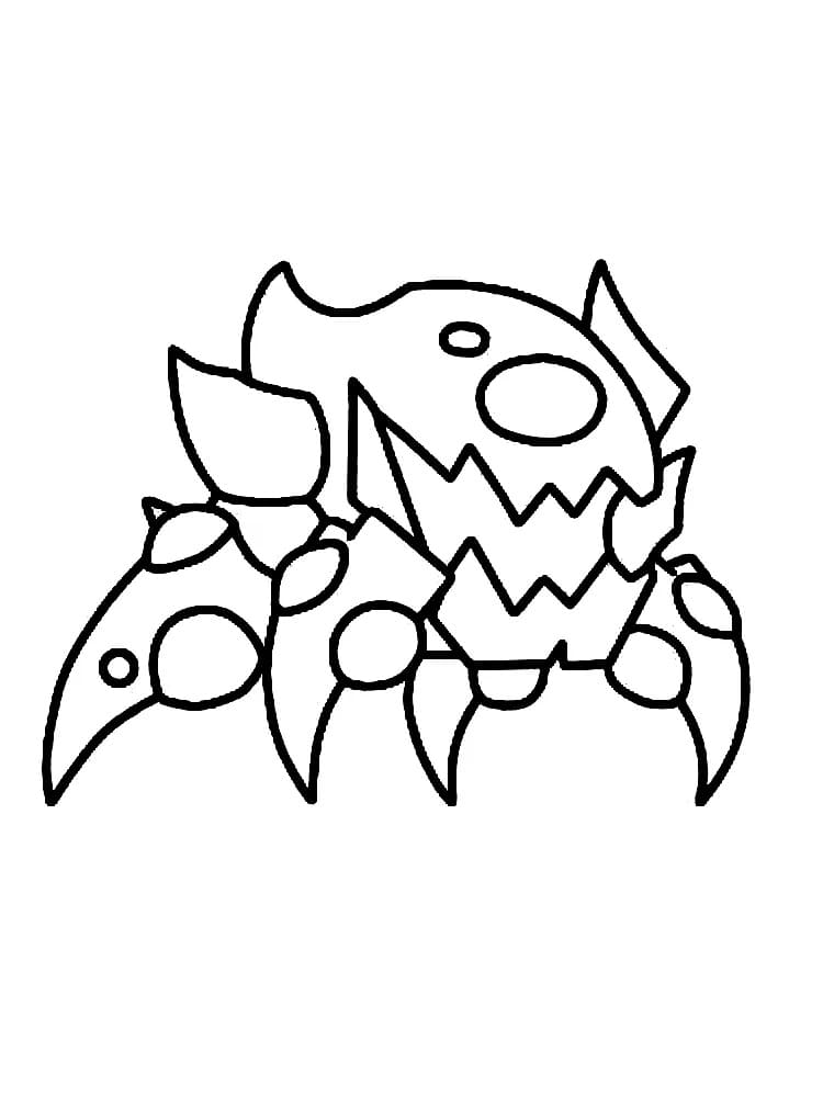 Geometry Dash Character coloring page