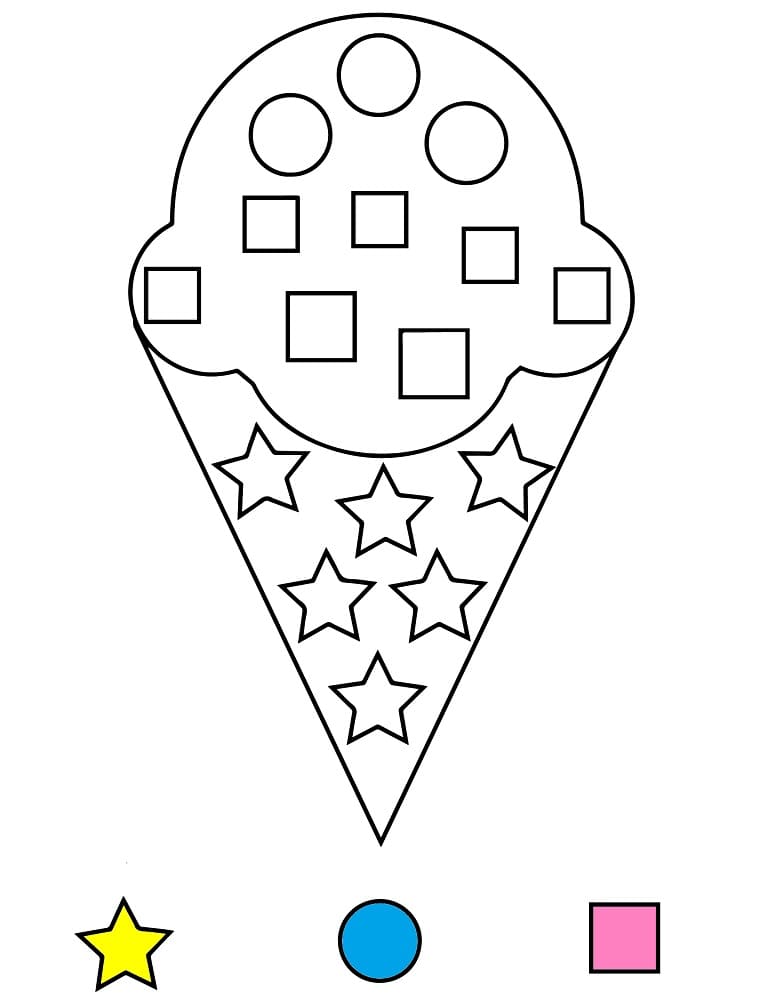 Ice Cream Learning Shapes